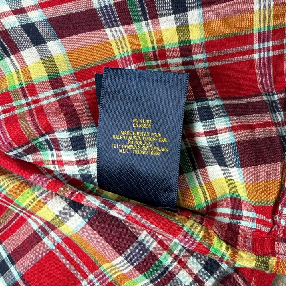 Ralph Lauren | Baby Cotton Classic Red Plaid Button Up | 18 Months